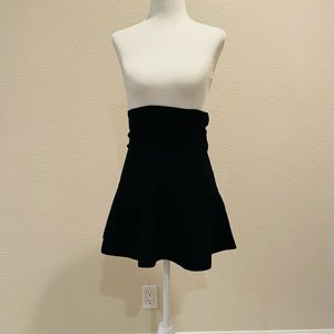 Zara black high-waisted skirt